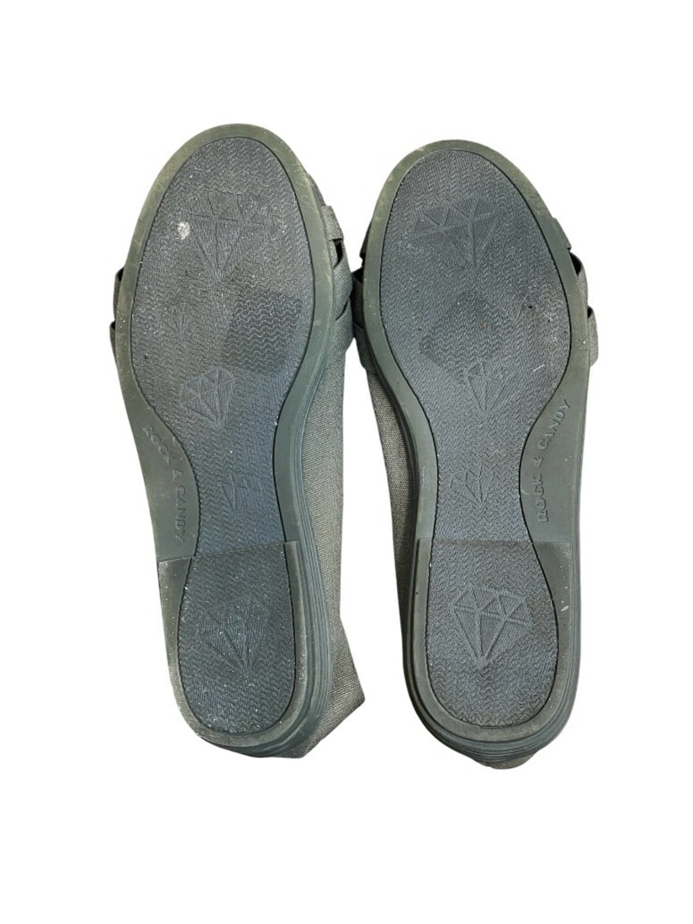 Rock & Candy Women's Magic Gladiator Slip-on Grey Ballet Flat - Picture 8 of 9